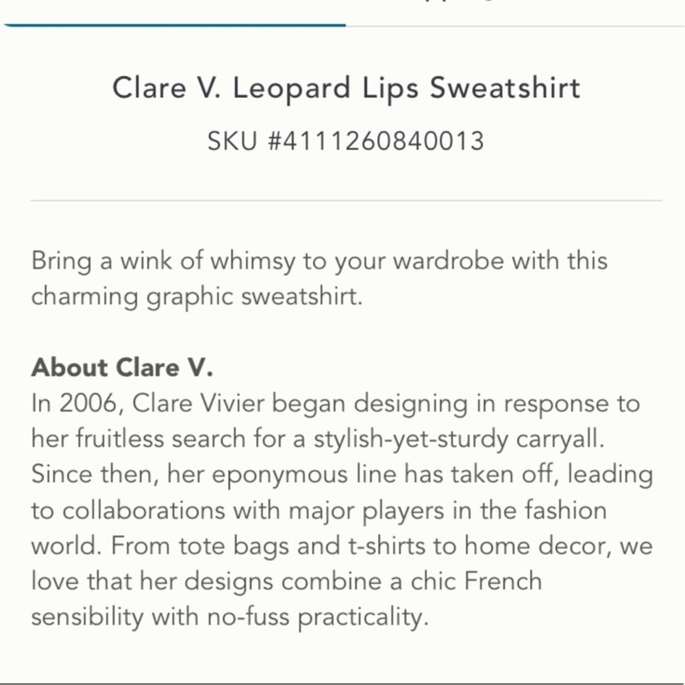 ✨Clare V Sweatshirt ✨ - Picture 6 of 11